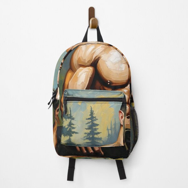 Item preview, Muscle Man in the Forest designed and sold by ArtFactoryAI.