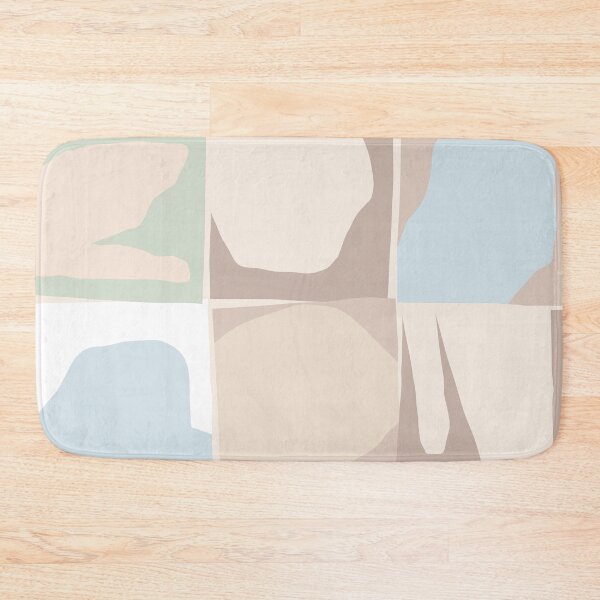 Item preview,  Modern Boho Organic Shapes Soft Neutral Baby Pastels blue green beige designed and sold by Dominiquevari.