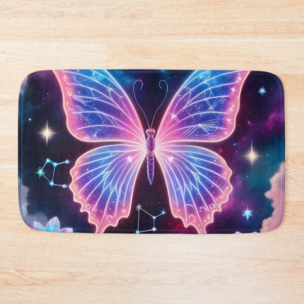 Item preview, Cosmic Neon Butterfly in a Galaxy Dreamscape designed and sold by M22--.