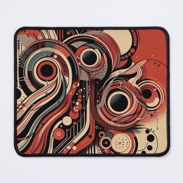 Item preview, red and black abstract print designed and sold by sevenmountains.