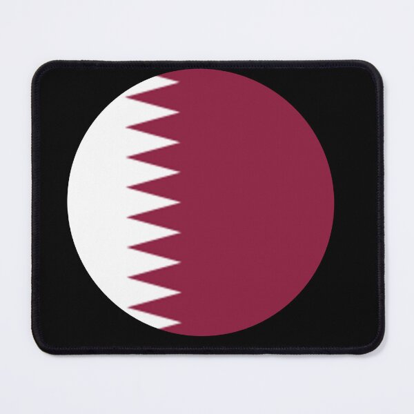 Item preview, Qatar Flag Round designed and sold by MoonElite.