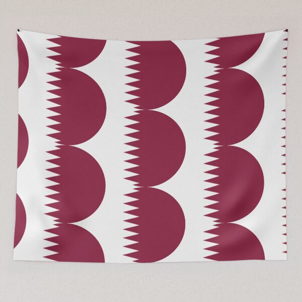 Item preview, Qatar Flag Round designed and sold by MoonElite.