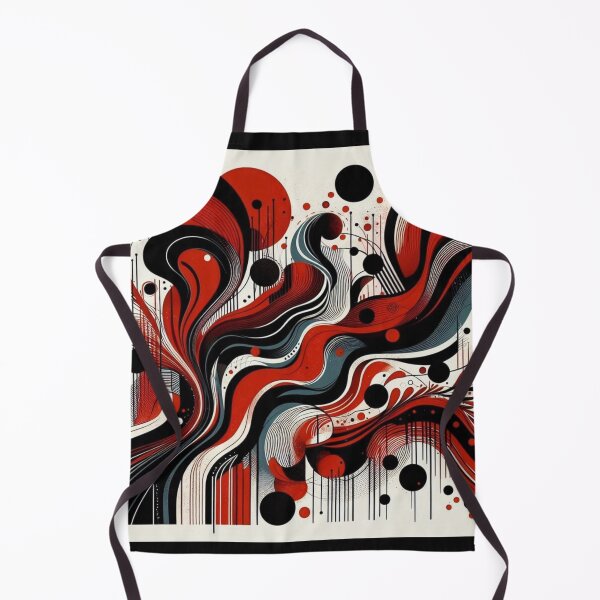 Item preview, red and black abstract print designed and sold by sevenmountains.