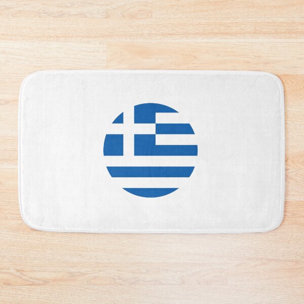 Item preview, Greece Flag Round designed and sold by MoonElite.