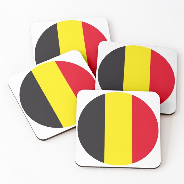Item preview, Belgium Flag Round designed and sold by MoonElite.