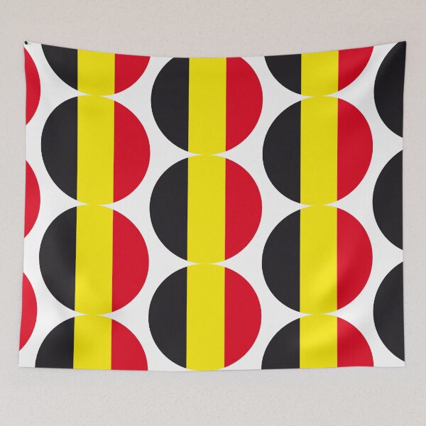Item preview, Belgium Flag Round designed and sold by MoonElite.