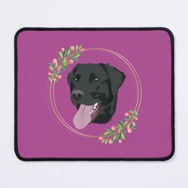 Item preview, Black Lab Flower Frame designed and sold by KCPetPortraits.