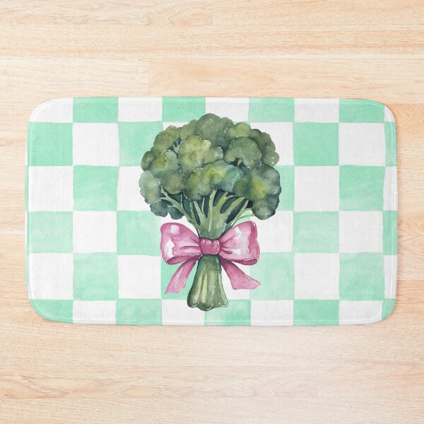 Item preview, Pink Bow and Broccoli designed and sold by papierquarell.
