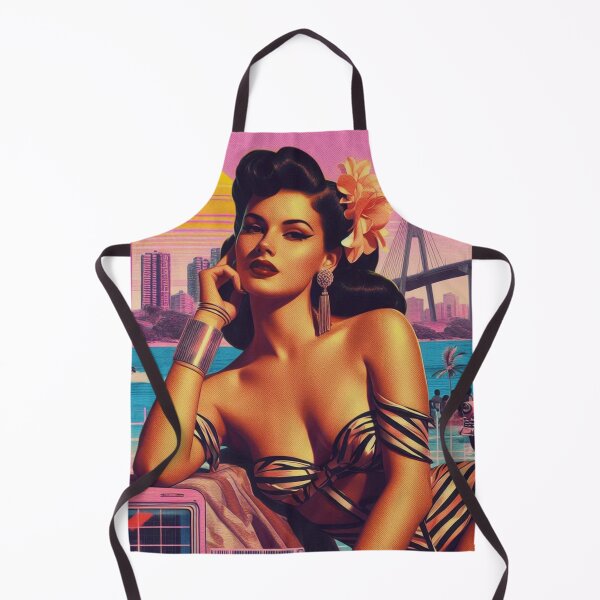 Item preview, 80s Retrowave Summer Woman designed and sold by PulpVintage.