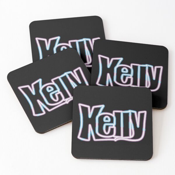 Item preview, Kelly Name Neon Style Pink and Blue designed and sold by AloraDawnEve.