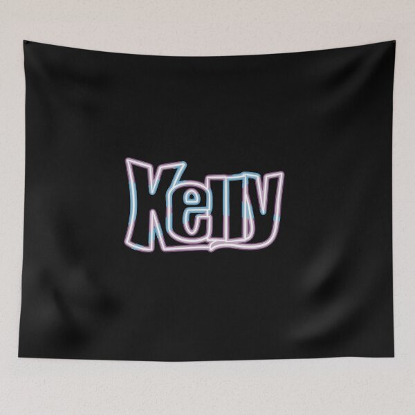 Item preview, Kelly Name Neon Style Pink and Blue designed and sold by AloraDawnEve.