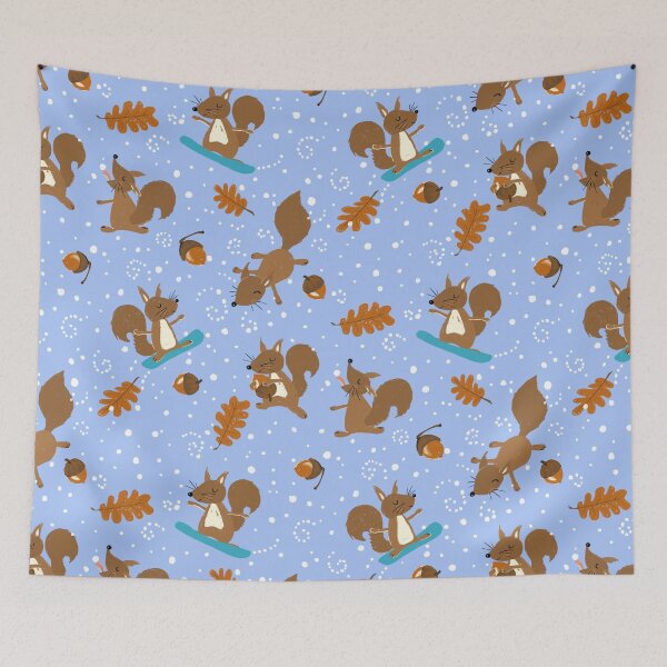 Item preview, snowboard squirrels winter fun designed and sold by kobyakov.