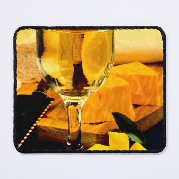 Item preview, Yellow Rose Wine Glass Cheese and Bread designed and sold by jklune.