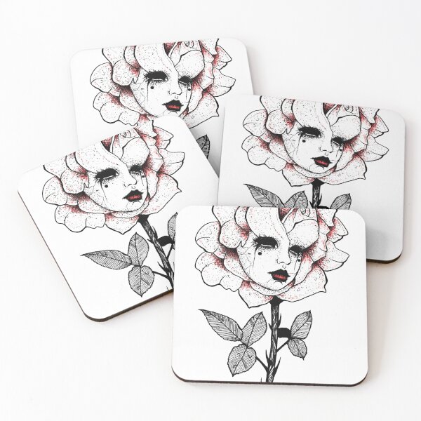 Item preview, Surreal Human Rose Illustration designed and sold by sunriseagony.