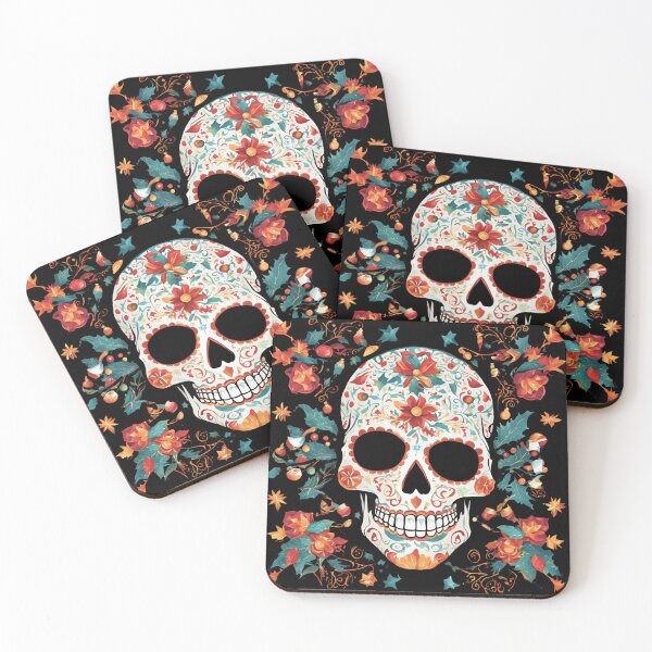 Item preview, Sugar Skull day of the dead. Fall Xmas aesthetic  designed and sold by Invisible-Cult.