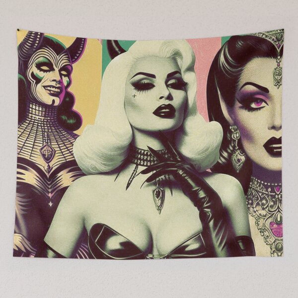 Item preview, Retro Devil Woman designed and sold by PulpVintage.
