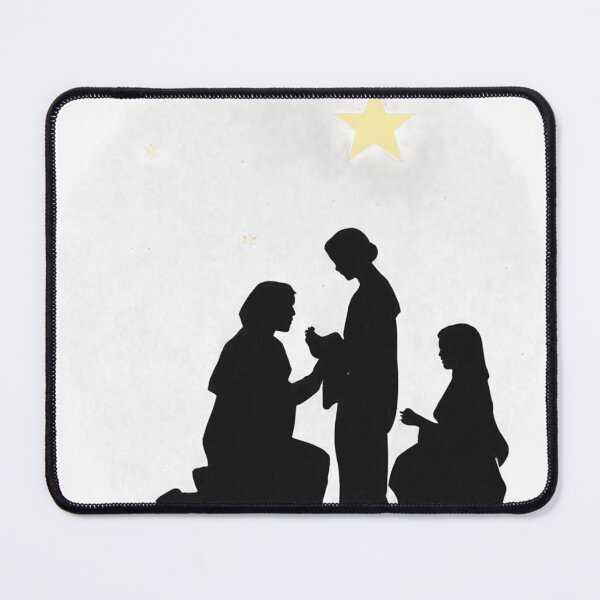 Item preview, Minimalistic Nativity Scene Silhouette with Star of Bethlehem designed and sold by rajasekhark.