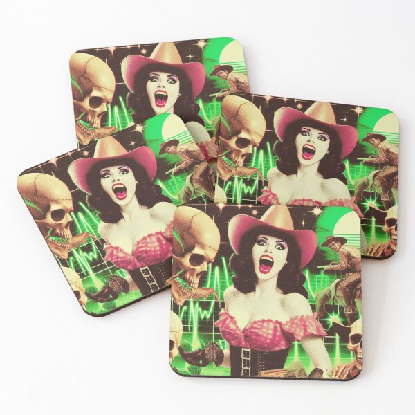 Item preview, Cyberpunk Horror Cowgirl designed and sold by PulpVintage.