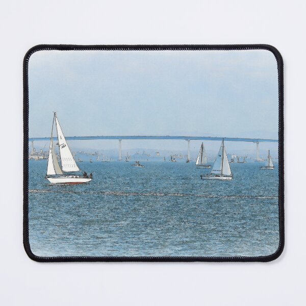 Item preview, The Coronado Bridge With Sailboats designed and sold by KirtTisdale.