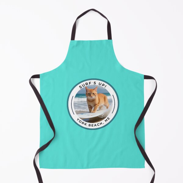 Item preview, Surf’s up Orange Tabby Cat - York Beach, ME - Cape Neddick designed and sold by SAMJA-Art.