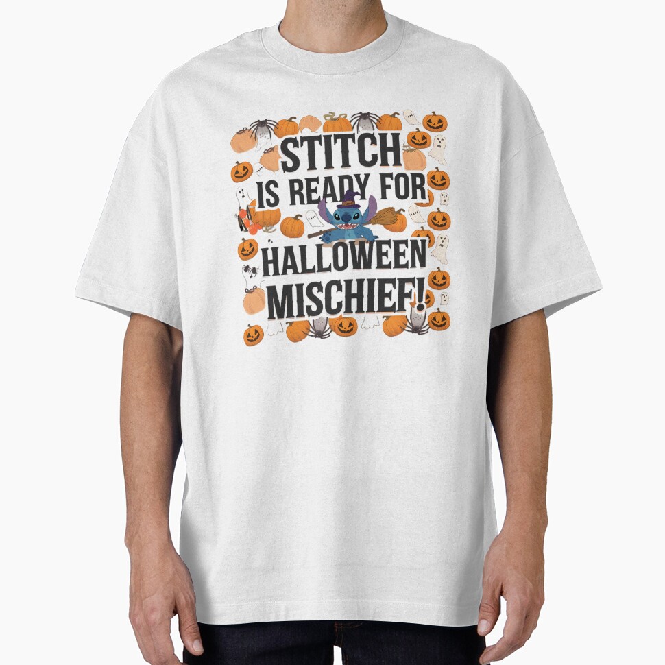 Stitch Is Ready For Halloween Mischief! Oversized T-Shirt