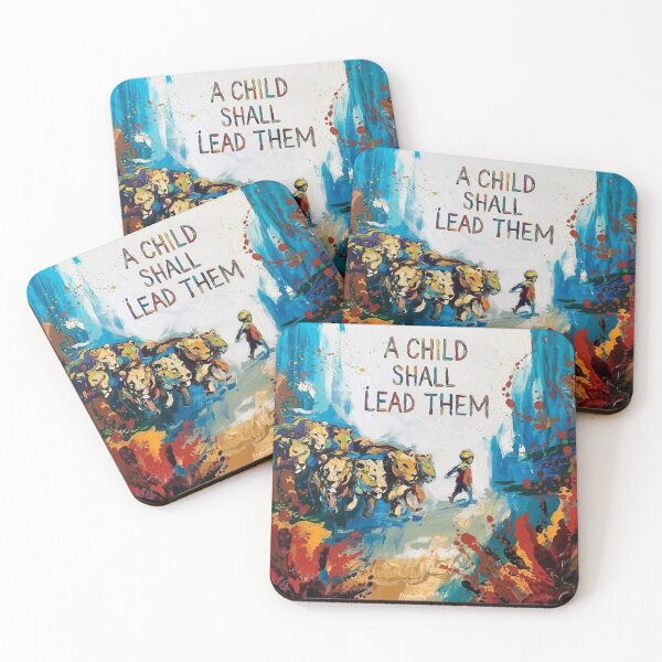 Item preview, A Child Shall Lead Them, Isaiah 11:6 designed and sold by Faithloveshop.