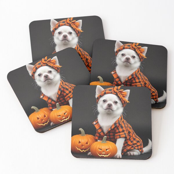 Item preview, Paws and Pumpkins: Halloween Cutie in Plaid designed and sold by majidi1.
