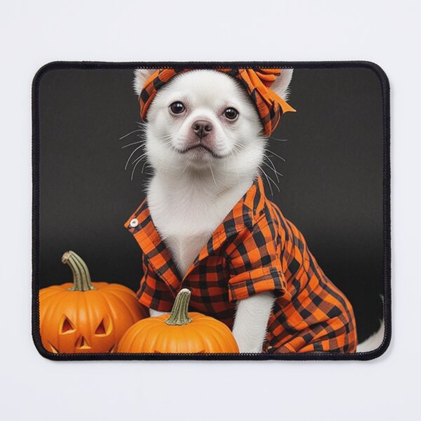Item preview, Paws and Pumpkins: Halloween Cutie in Plaid designed and sold by majidi1.