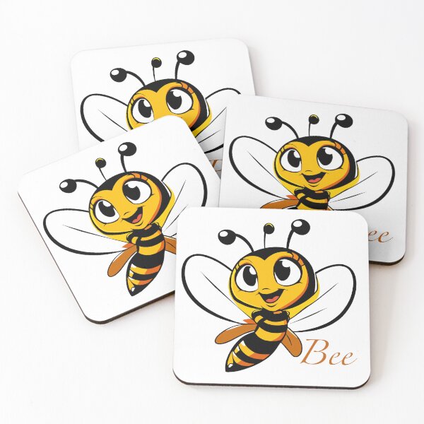 Item preview, Cute Cartoon Bee with a Sweet Smile designed and sold by nada-art.