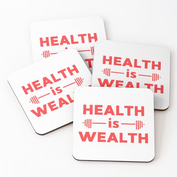 Item preview, Health Is Wealth  designed and sold by SewRed.