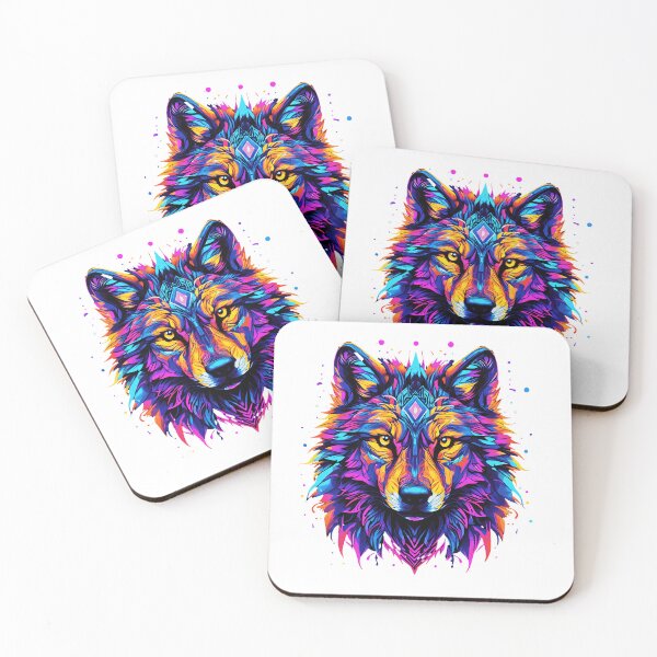 Item preview, Majestic Wolf with Geometric Tribal Accents designed and sold by dreamkaistudios.