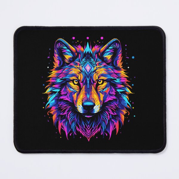 Item preview, Majestic Wolf with Geometric Tribal Accents designed and sold by dreamkaistudios.