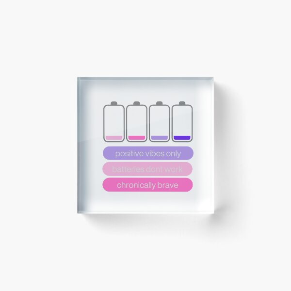Item preview, Chronic Pain, Fatigue, Low Batteries designed and sold by PurrfectionMeow.