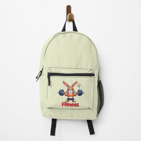 Item preview, Fit Cartoon Rabbit Lifting Weights designed and sold by nada-art.