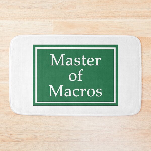 Item preview, Master of Macros designed and sold by ThePurpleFrog.