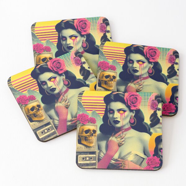Item preview, 80s Retrowave Horror Woman designed and sold by PulpVintage.