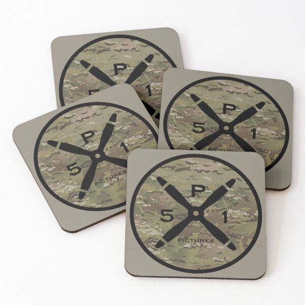 Item preview, P51 Pictures Logo Round Multicam designed and sold by P51-Pictures.