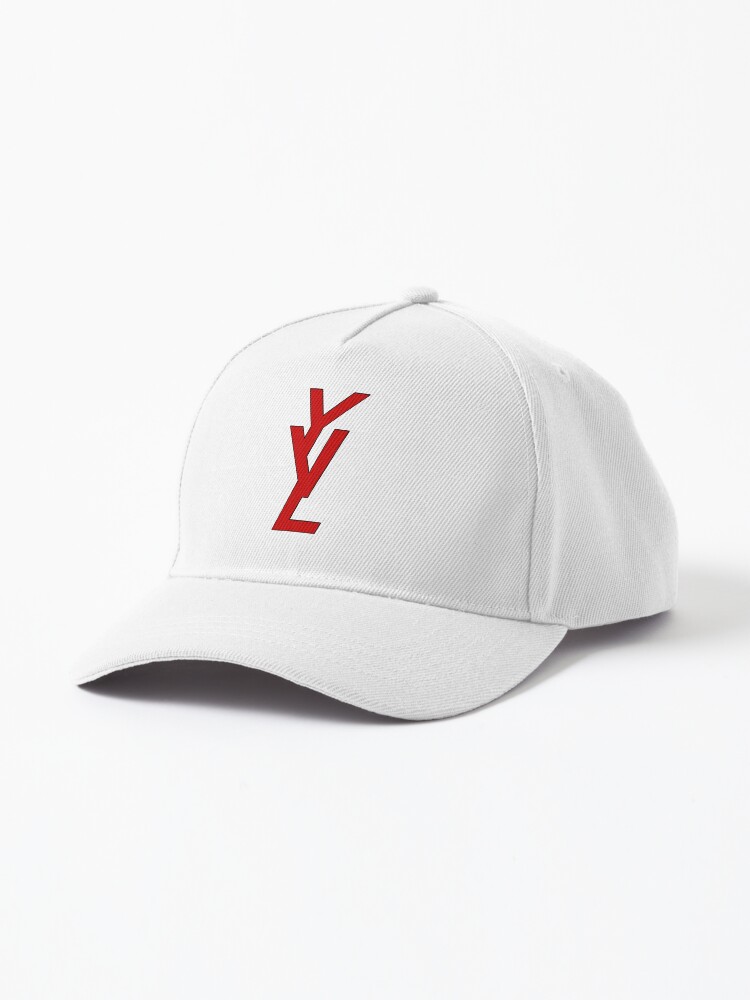 帽子 Playboi Carti YVL HAT WHITE ON NAVY Playboi Carti Navy YVL Fitted Hat – On The Arm