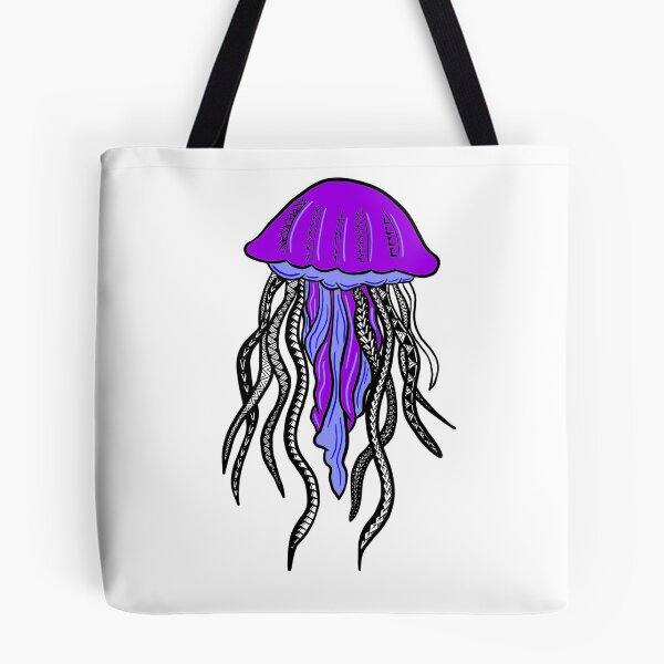 Item preview, Purple and Blue Tribal Jelly Fish designed and sold by Steeb757.