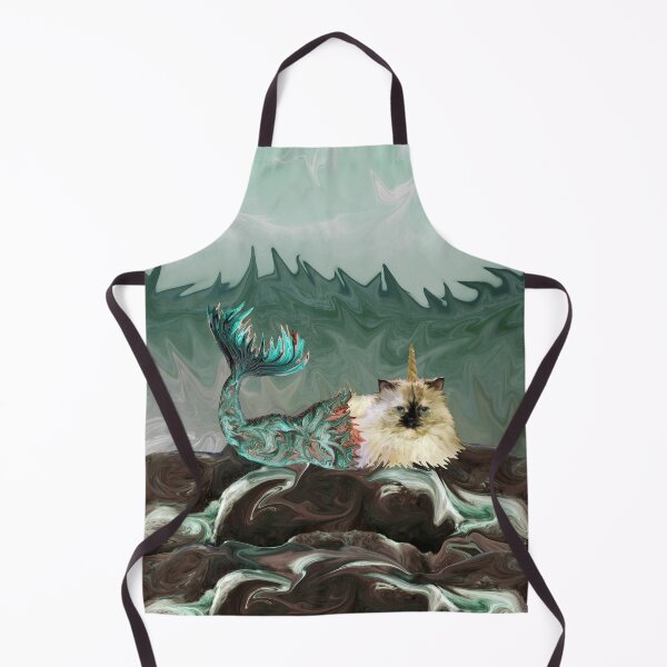 Item preview, Behold the Mythical Merkitticorn - Mermaid Kitty Cat Unicorn designed and sold by DistortionArt.
