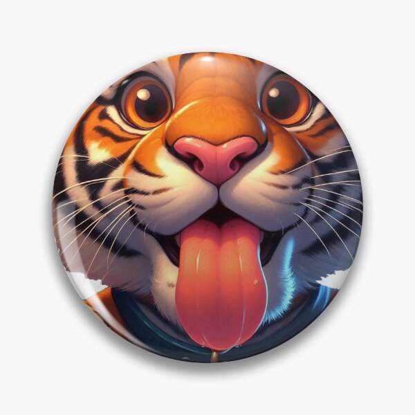 Item preview, Tiger Licking Your Screen designed and sold by nikkolaus.