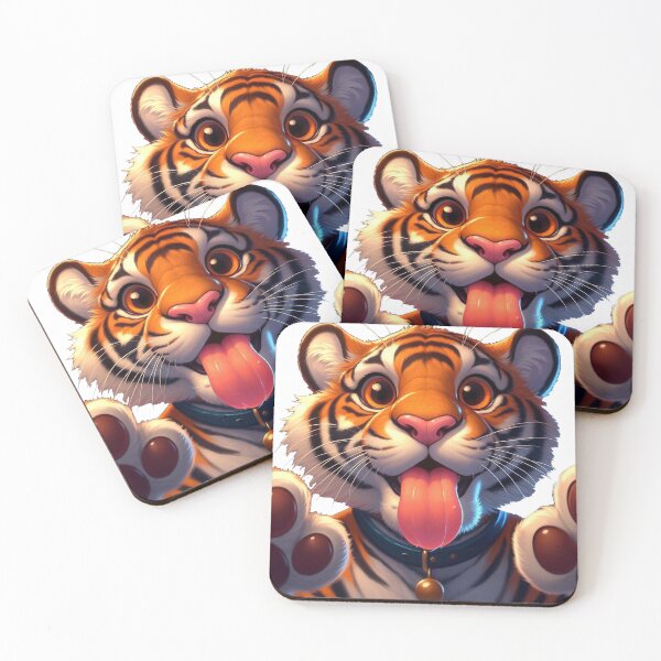 Item preview, Tiger Licking Your Screen designed and sold by nikkolaus.