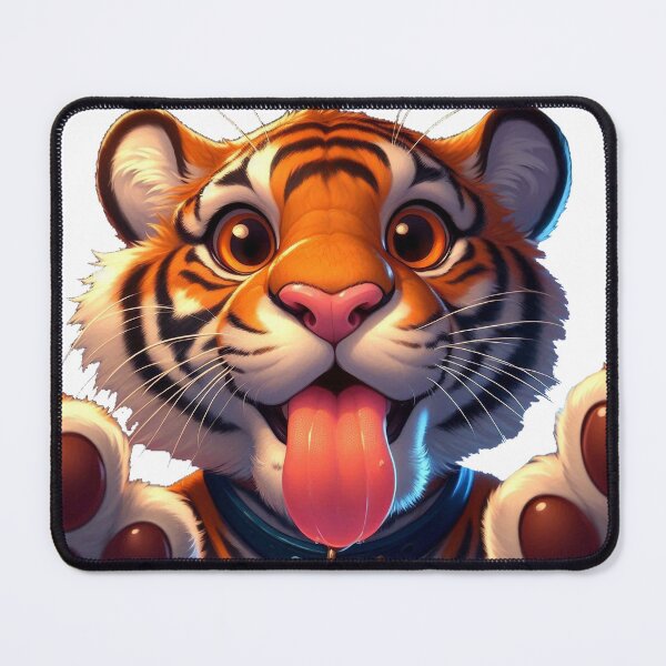 Item preview, Tiger Licking Your Screen designed and sold by nikkolaus.