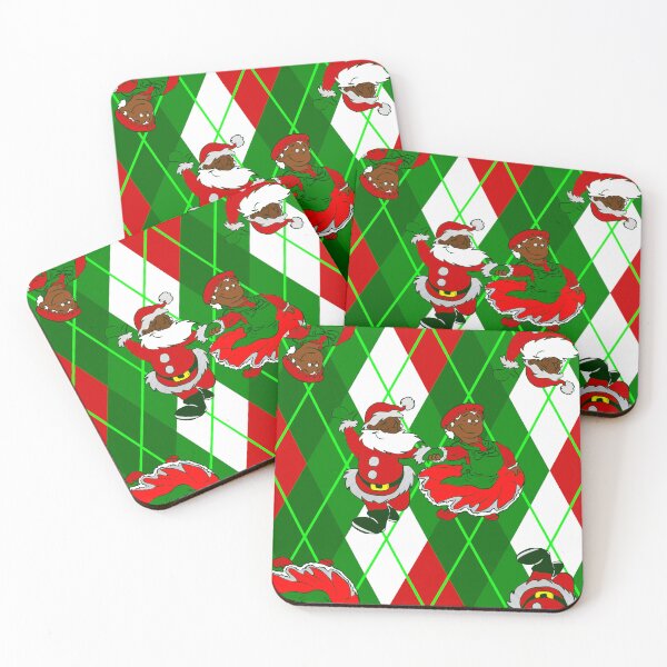 Item preview, christmas black santa wife plaid  designed and sold by Gossip Rag.