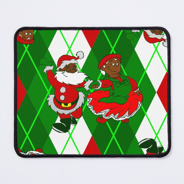 Item preview, christmas black santa wife plaid  designed and sold by Gossip Rag.