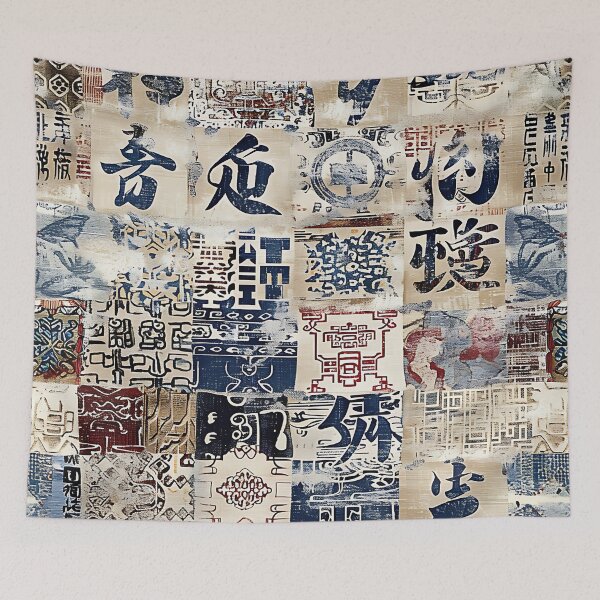 Item preview, Antique Oriental Aesthetic Pattern - Vintage Style Design designed and sold by HausKatz.