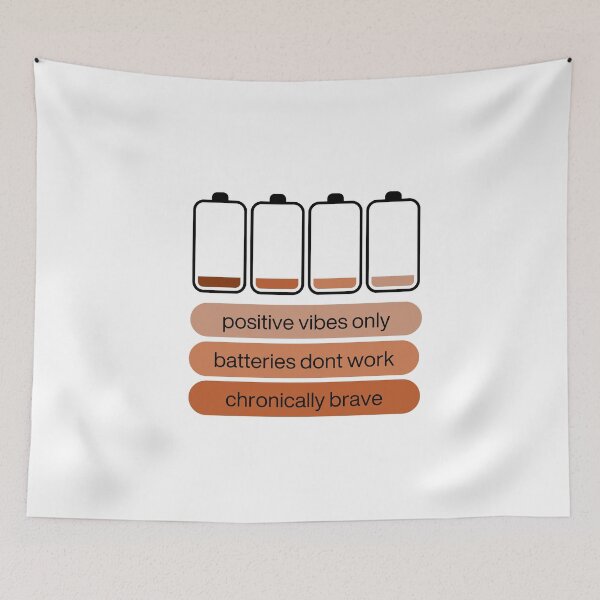 Item preview, Chronic Pain, Fatigue, Low Battery designed and sold by PurrfectionMeow.