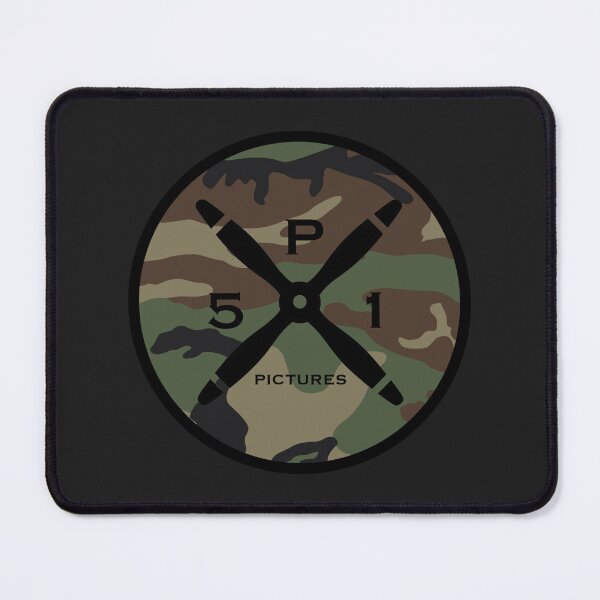 Item preview, P51 Pictures Logo Round M81 Woodland designed and sold by P51-Pictures.