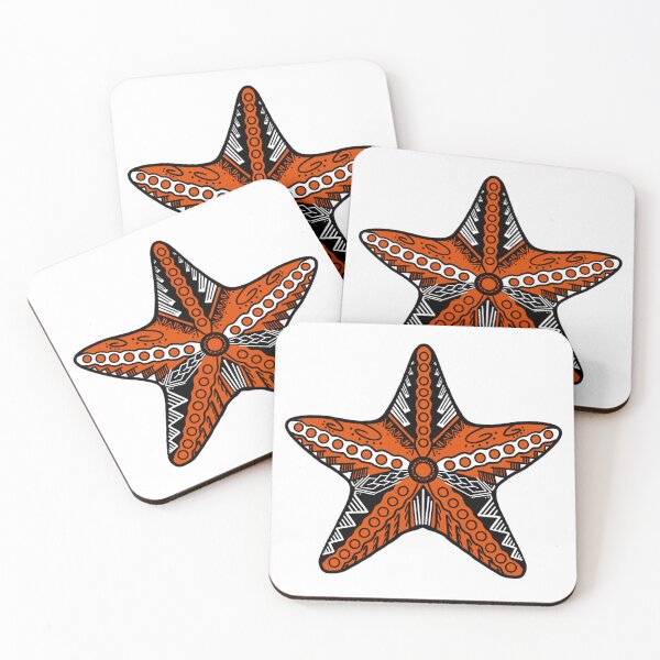 Item preview, Orange Tribal Starfish designed and sold by Steeb757.