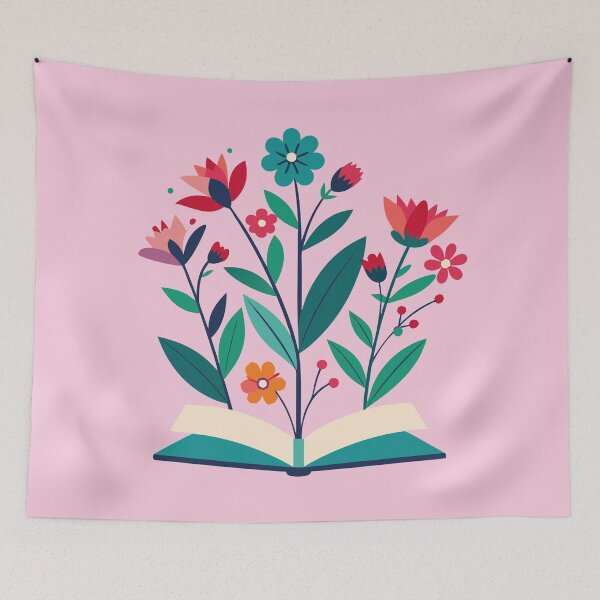 Artikelvorschau, Bücher und Blumen entworfen und verkauft von GraphicsClub.